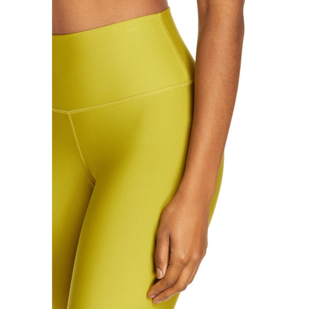 Alo Airlift High Waist Leggings Chartreuse - Picture 4 of 13